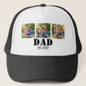 Casquette Custom Photo Dad Established Minimal Typography (Devant)