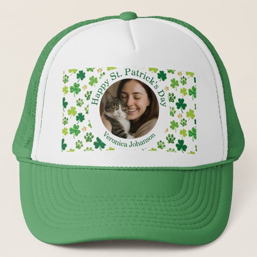Casquette Custom St. Patrick’s Day Pet Lover (Devant)
