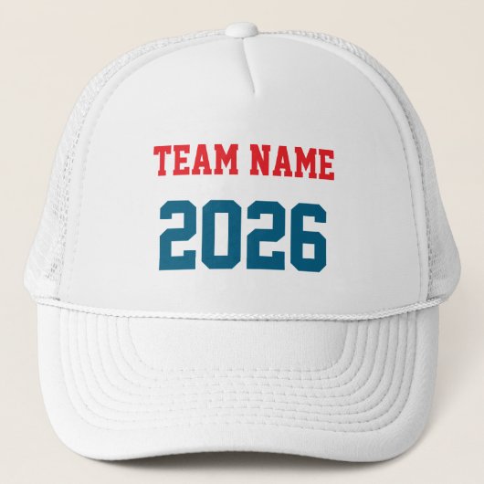 CASQUETTE CUSTOM TEAM NAME 2026 PERSONALIZED GIFT (Devant)