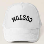 Casquette Custom Upside Down Trend University College Letter (Devant)