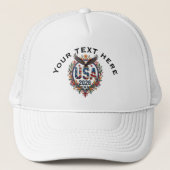 Casquette Custom USA National Soccer Team Bald Eagle Logo (Devant)