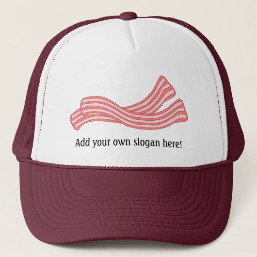 Casquette Customiser ce graphique Bacon Rashers (Devant)