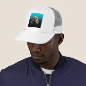 Casquette Cute Boxer Dog w Blue Black Gradient arrière - pla (En situation)