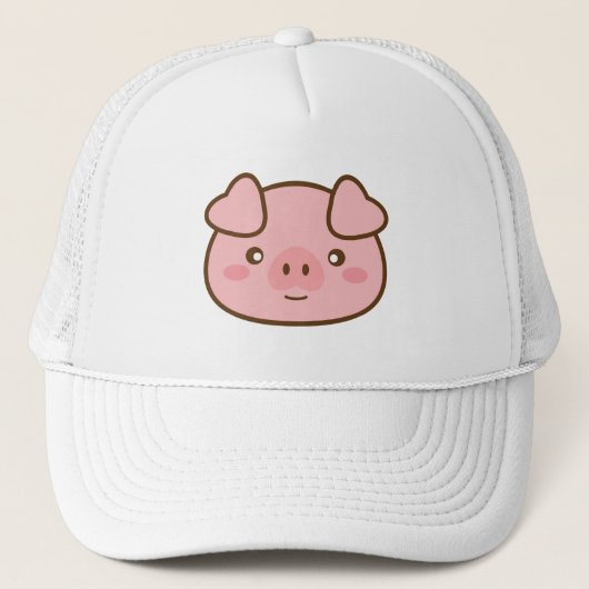 Casquette Cute Kawaii Cochon (Devant)