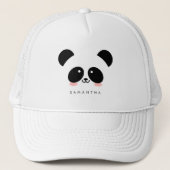 Casquette Cute Kawaii Panda| Ajouter votre nom (Devant)