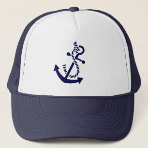 Casquette Cute Navy Blue Nautical Boat Ancre 2