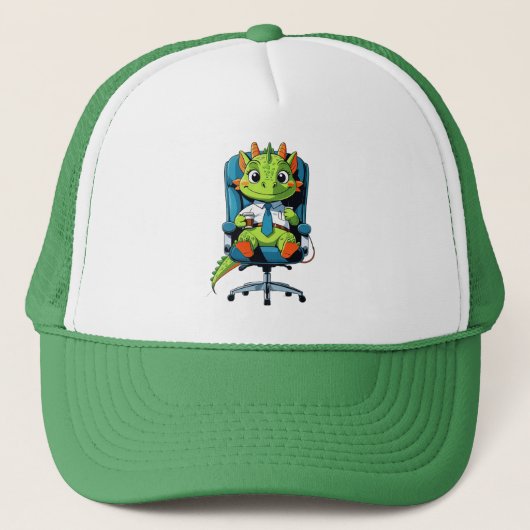 Casquette Cute Office Dragon Cap | Funny Cartoon Hat (Devant)