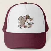 Casquette Cute Playful Cats Design – Fun Paws and Play Art (Devant)