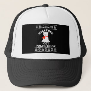Casquette Cute polar bear family animal lover christmas