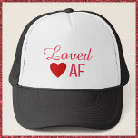 Casquette Cute Rouge Coeur adoré AF<br><div class="desc">Design AF adoré de Coeur Rouge mignon.</div>