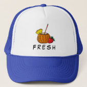 Casquette Cute Stylish Modern Fresh Coctail et fraise (Devant)