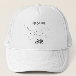 Casquette Cycling Life, gratuit comme un oiseau personnalisa