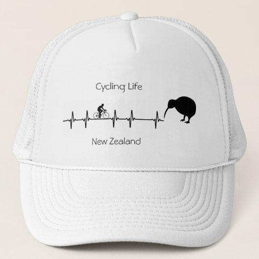 Casquette Cycling Life, Nouvelle-Zélande personnalisable (Devant)