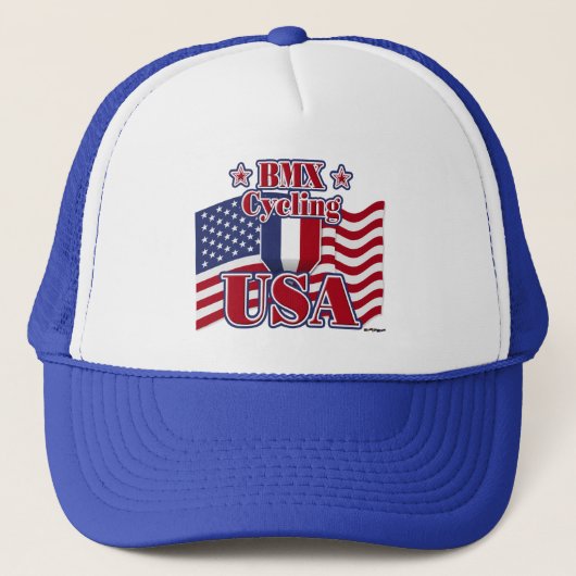 Casquette Cyclisme BMX USA (Devant)