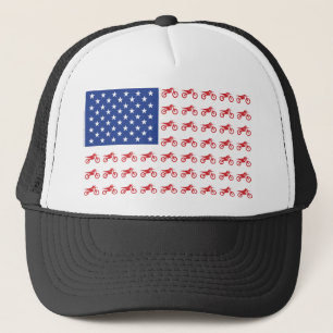 Casquette Cyclisme-Drapeau-Moto-Cross