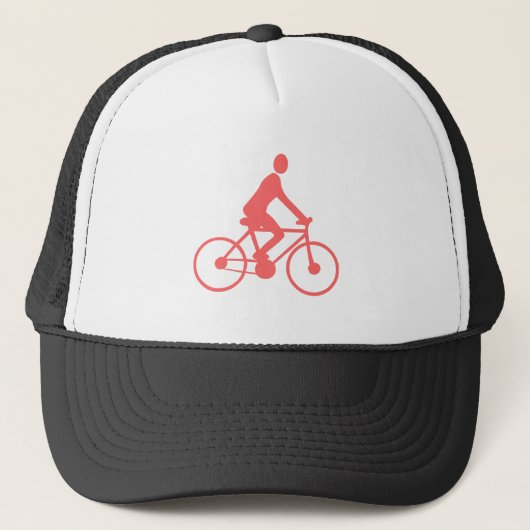 Casquette Cyclisme - rose tropicale (Devant)