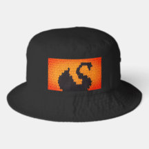 Cygne noir Sunny Gold Orange Artisan Crochet Impri