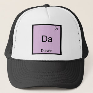 Casquette Da - Darwin T-shirt drôle de symbole d'élément de 