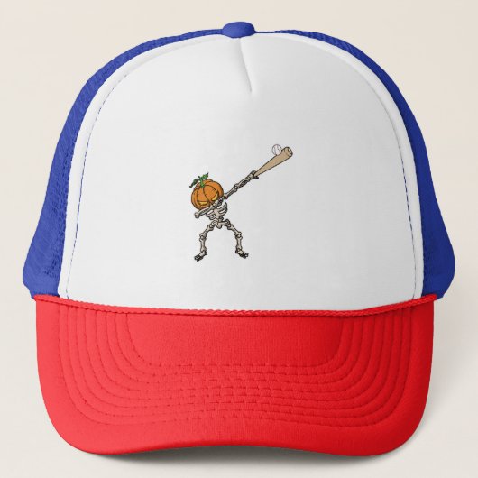 Casquette Dabbing Citrouille Head Baseball Idée cadeau (Devant)