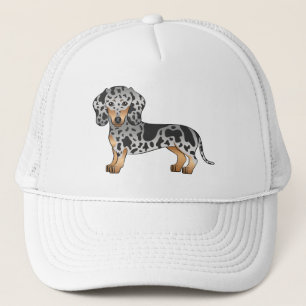 Casquette Dachshund à poil court bringé noir et feu Mignon C