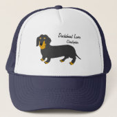 Casquette Dachshund Design personnalisé (Devant)