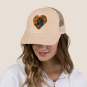 Casquette Dachshund Flowers (En situation)