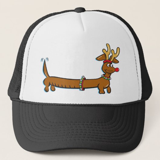 Casquette Dachshund Reindeer (Devant)