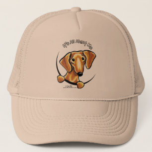 Casquette Dachshund Rouge Doux Tout Sur Moi