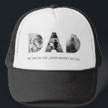 Casquette DAD Happy Fête des pères Photo<br><div class="desc">Personnaliser avec du texte pour toute occasion</div>