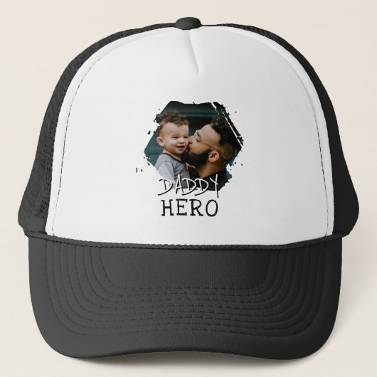 Casquette Daddy Hero Typographie Papa Photo (Devant)