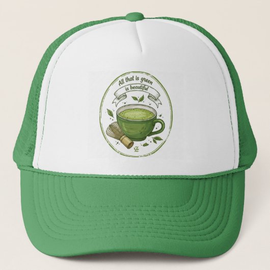 Casquette d'amant de Matcha (Devant)