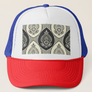 Casquette Damas asiatiques traditionnelles, motif sans soudu