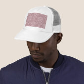 Casquette Damas violet et blanc (En situation)
