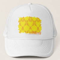 Damassé 2 jaune-orange