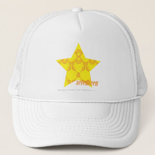 Casquette Damassé 3 jaune-orange