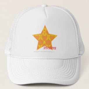 Casquette Damassé 3 jaune-orange