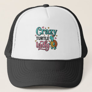 Casquette Dame Tortue Folle Dessin de Gravure Vintage_1