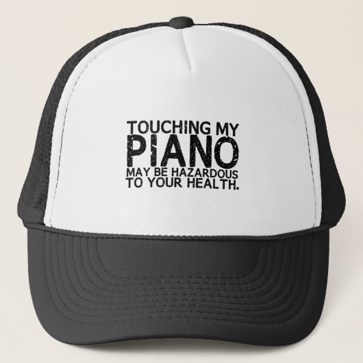 Casquette Danger de piano (Devant)