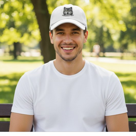 Casquette Dangerous Wolf Hat – Bold Wild Wolf Design Cap