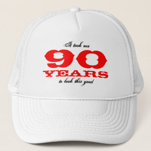 Casquette d'anniversaire pour 90 ans   Âge personn