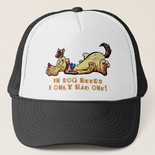 Casquette Dans les bières à chiens (Devant)