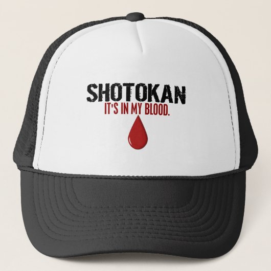 Casquette Dans mon sang SHOTOKAN (Devant)