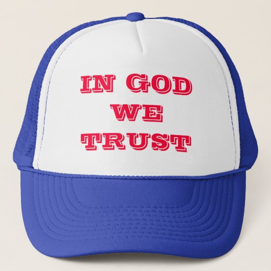 CASQUETTE DANS UN DIEU NOUS FAISONS CONFIANCE (Devant)