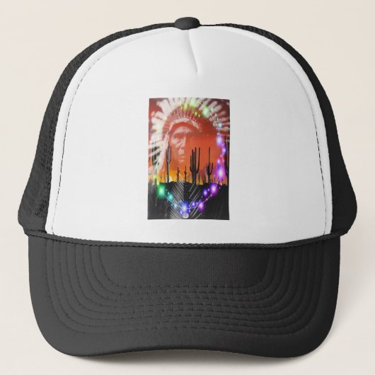 Casquette Danse fantôme amérindienne (Devant)