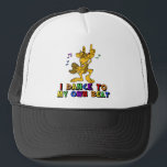 Casquette Danser Funky Chat être unique Rainbow Autism<br><div class="desc">Je danse à mon rythme. Drôle chat dansant pour un ami excentrique qui a de l'autisme et aime les amusantes lettres arc-en-ciel. Soyez unique,  confiant et fier de votre individualisme.</div>