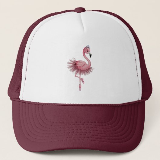 Casquette Danseur de ballet Flamant rose (Devant)