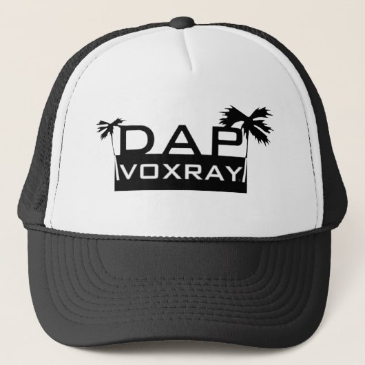 Casquette DapVoxray_Logo_Palms_Black_White (Devant)