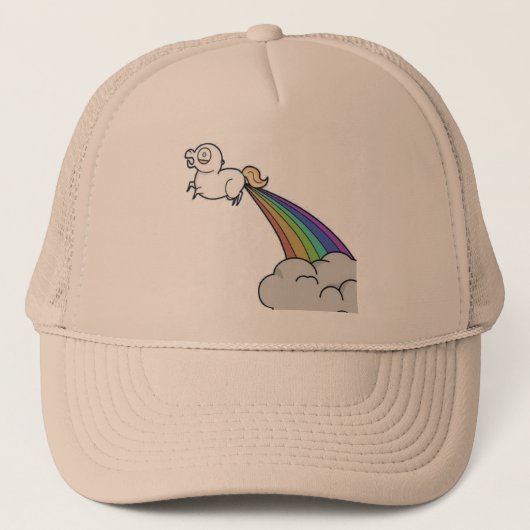 Casquette d'arcs-en-ciel de pet de licorne (Devant)