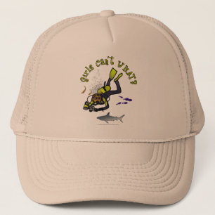 Casquette Dark Woman Scuba Diver