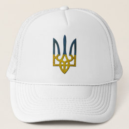 Casquette d'armoiries de Tryzub en Ukraine